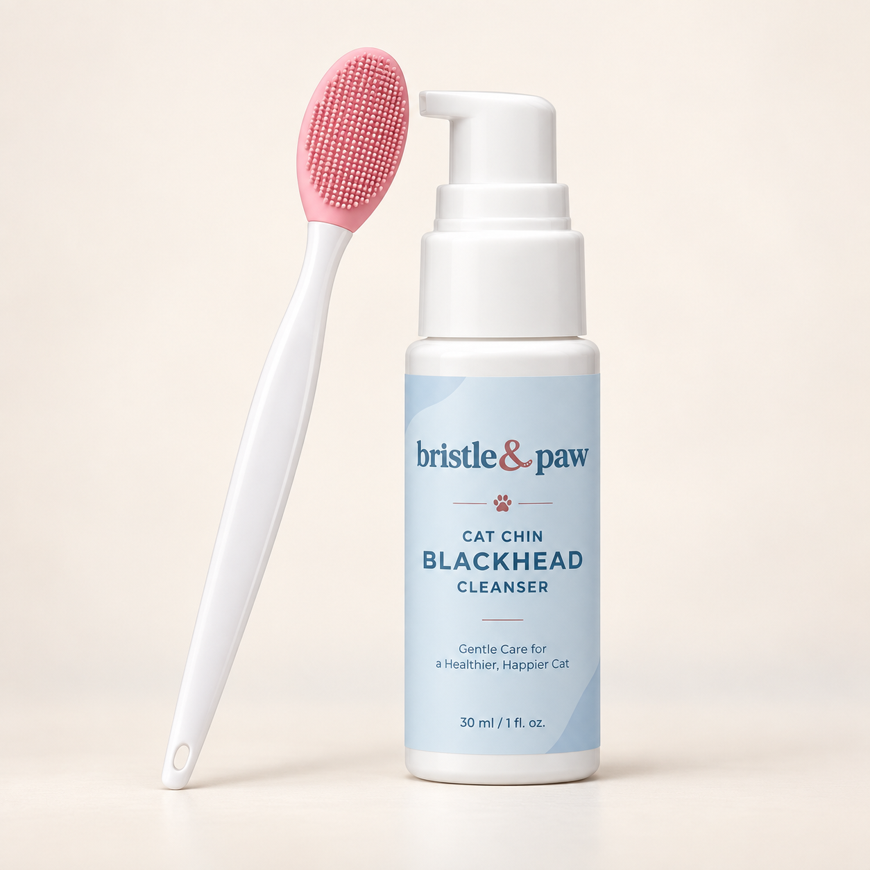 Bristle & Paw chin-care routine result